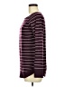 Pink Clover Stripes Burgundy Pullover Sweater Size M - photo 5
