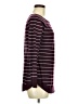 Pink Clover Stripes Burgundy Pullover Sweater Size M - photo 4