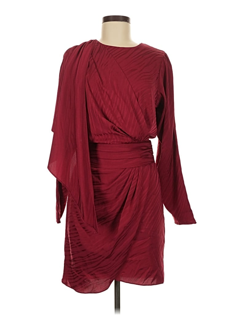 Pre-owned Ronny Kobo Cocktail Dress In Burgundy