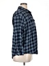 Old Navy 100% Cotton Plaid Blue 3/4 Sleeve Button-Down Shirt Size XL - photo 4