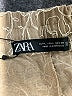 Zara Paisley Gold Khaki Shorts Size L - photo 3