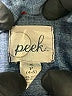 Peek... Chevron-herringbone Blue Long Sleeve Button-Down Shirt Size 4 - photo 3