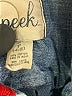 Peek... Chevron-herringbone Blue Long Sleeve Button-Down Shirt Size 4 - photo 4