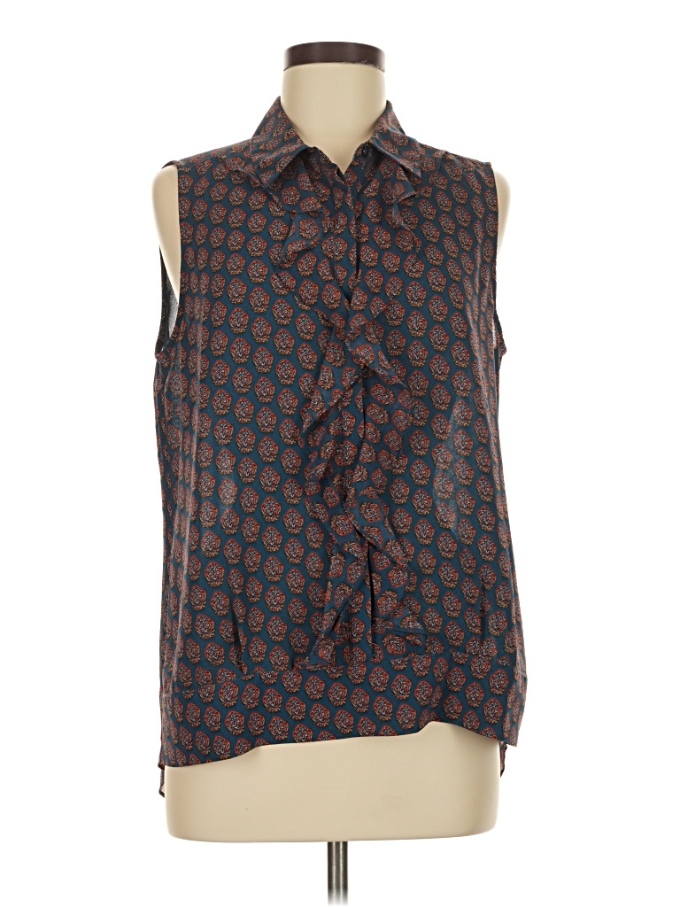 Pre-owned Cabi Sleeveless Blouse In Brown