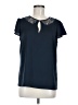 Ann Taylor 100% Polyester Blue Short Sleeve Blouse Size 8 - photo 1