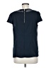 Ann Taylor 100% Polyester Blue Short Sleeve Blouse Size 8 - photo 2
