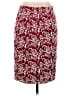 Talbots Print Burgundy Casual Skirt Size 4 - photo 2