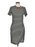 Ezra Stripes Black Casual Dress Size L - photo 1