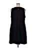 Eddie Bauer Solid Black Casual Dress Size 2X - photo 2