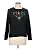 Pappagallo Black Long Sleeve Top Size L - photo 1