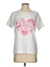 Unbranded Hearts White Short Sleeve T-Shirt Size S - photo 1