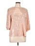 NANETTE Nanette Lepore 100% Polyester Pink 3/4 Sleeve Blouse Size L - photo 1