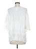Kindred 100% Polyester White 3/4 Sleeve Blouse Size M - photo 2