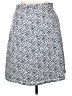 The Limited 100% Polyester Chevron-herringbone Blue Casual Skirt Size 14 (petite) - photo 2
