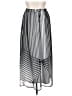I.N. Studio Stripes White Silver Casual Skirt Size 1X - photo 1