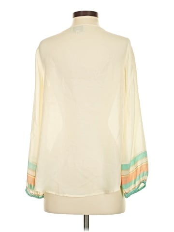 Madison Marcus Long Sleeve Silk Top (view 2)