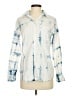 Banana Republic 100% Cotton Tie-dye Blue Long Sleeve Button-Down Shirt Size S - photo 1