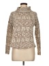 Final Touch Tweed Brown Turtleneck Sweater Size M - photo 1