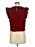 Zara Basic Burgundy Short Sleeve Top Size M - photo 2