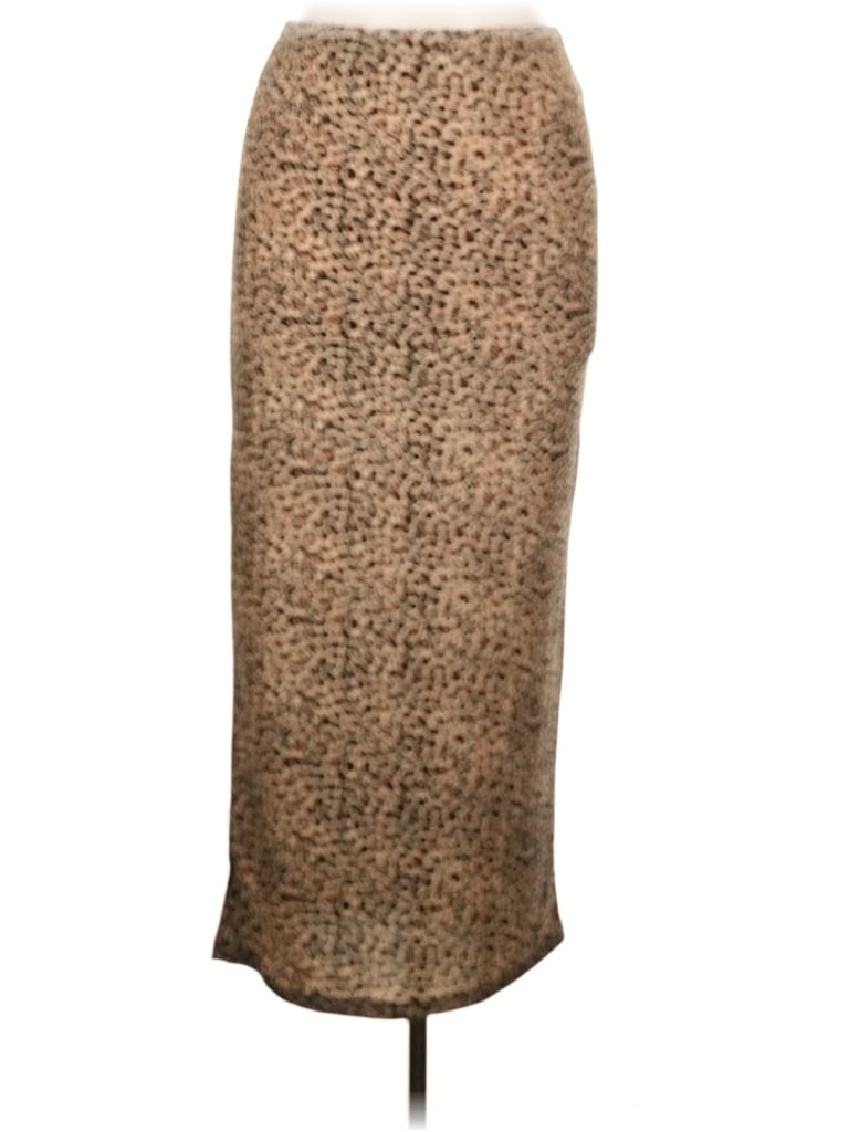 Pre-owned Shein Formal Skirt In Tan