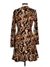 Versona Animal Print Brown Casual Dress Size M - photo 2