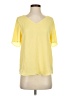 Naked Zebra 100% Polyester Yellow Short Sleeve Top Size S - photo 1