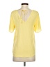 Naked Zebra 100% Polyester Yellow Short Sleeve Top Size S - photo 2