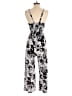 Assorted Brands Graphic Silver Black Jumpsuit Size S (estimated) - photo 2