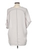 Lush 100% Polyester Silver Short Sleeve Blouse Size L - photo 2