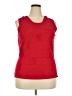 John Paul Richard Red Sleeveless Blouse Size 2X - photo 1