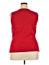 John Paul Richard Red Sleeveless Blouse Size 2X - photo 2