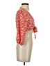 Shein 100% Polyester Red 3/4 Sleeve Blouse Size XS - photo 4