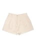Shein 100% Polyester Houndstooth Ivory Shorts Size 6 - photo 1