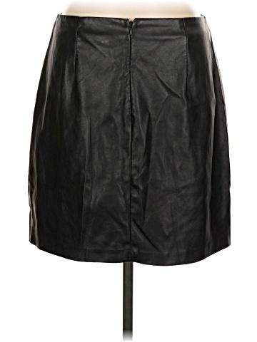a.n.a. A New Approach Faux Leather Skirt (view 2)