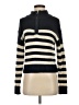 Francesca's Stripes Black Pullover Sweater Size S - photo 1