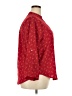Zenobia 100% Polyester Red 3/4 Sleeve Blouse Size 2X - photo 4