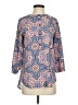Assorted Brands 100% Rayon Paisley Blue 3/4 Sleeve Blouse Size XS - photo 1