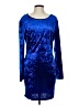 Shein Blue Cocktail Dress Size L - photo 1