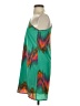 Assorted Brands 100% Polyester Print Green Casual Dress Size S - photo 5