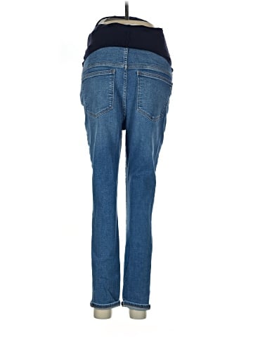 Madewell Maternity Over-the-Belly Skinny Crop Jeans in Dewey Wash: TENCEL&trade; Denim Edition (view 2)