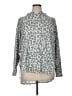 For The Republic Animal Print Silver Pullover Sweater Size 1X - photo 1
