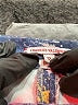 Frances Valentine Print Blue Casual Pants Size 12 - photo 6