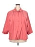 DressBarn Pink 3/4 Sleeve Button-Down Shirt Size 20 - photo 1