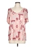 Assorted Brands Pink Short Sleeve T-Shirt Size L - photo 1