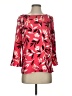 Talbots 100% Polyester Red 3/4 Sleeve Blouse Size XS - photo 1
