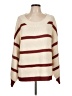 Unbranded 100% Polyester Stripes Ivory Pullover Sweater Size L - photo 1