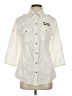 Seven7 100% Cotton Ivory 3/4 Sleeve Button-Down Shirt Size S - photo 1