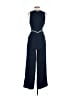 Banana Republic 100% Polyester Chevron-herringbone Blue Jumpsuit Size 2 - photo 2