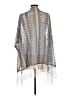 Weekend Suzanne Betro 100% Polyester Silver Kimono Size L - photo 2