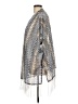 Weekend Suzanne Betro 100% Polyester Silver Kimono Size L - photo 5